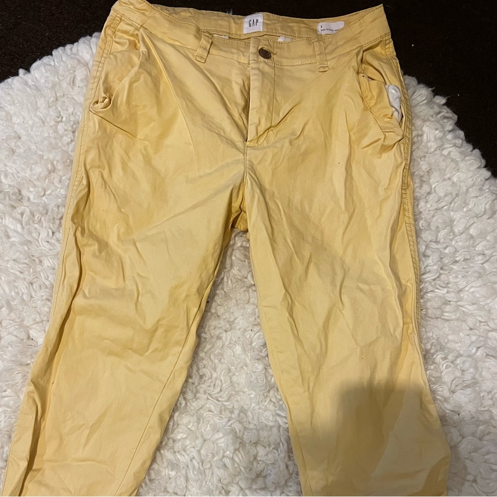 Gap girlfriend khaki yellow